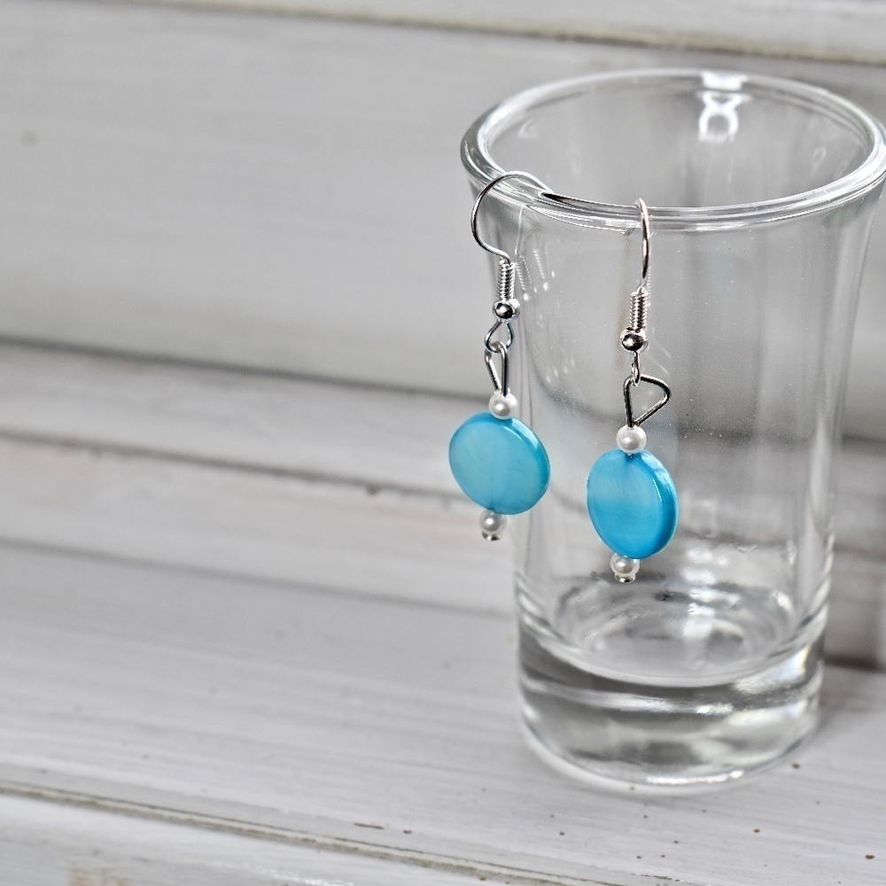 Single Ocean Beaded Earrings